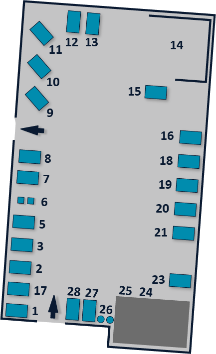 Oversigtskort over Harboøre Genbrugsplads.