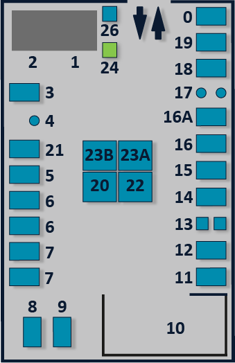 Oversigtskort over Bækmarksbro Genbrugsplads.