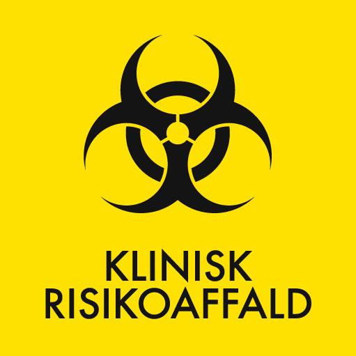 Klinisk affald piktogram